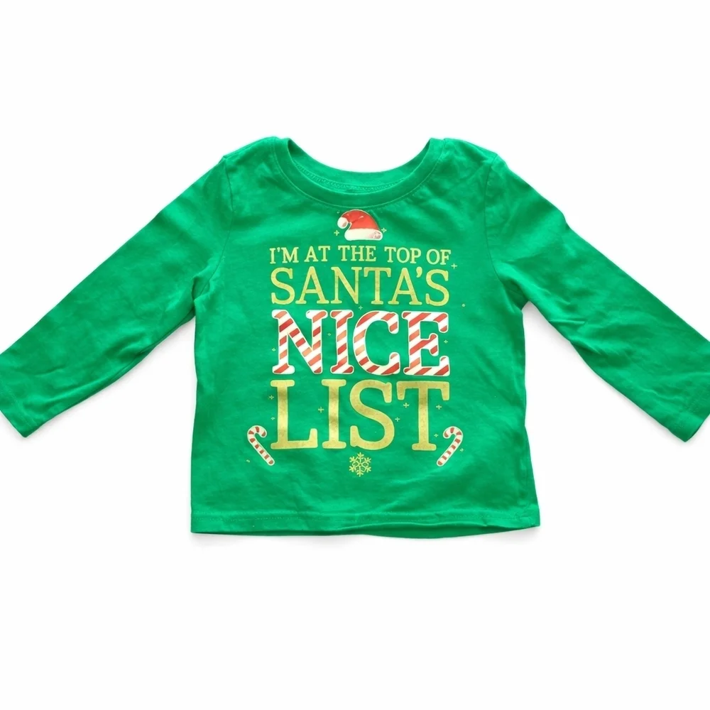 The Children’s Place Toddler Girl Christmas Shirt Bundle 18–24 Months